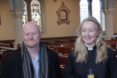 Presentation to Revd. Sonia, April 2016. Photo: D. J. Wynne