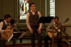 Music at Sandford: Eoin Hynes (Tenor), Eoin Flood and Morgan Buckley (Guitars). Photo: A. Cras