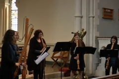 Music at Sandford: Simon Stroughair. Sharon Carty. Vuenv Recorder Consort. July 2015. Photo: A. Cras