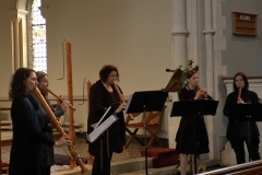 Music at Sandford: Simon Stroughair. Sharon Carty. Vuenv Recorder Consort. July 2015. Photo: A. Cras