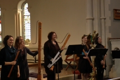 Music at Sandford: Simon Stroughair. Sharon Carty. Vuenv Recorder Consort. July 2015. Photo: A. Cras